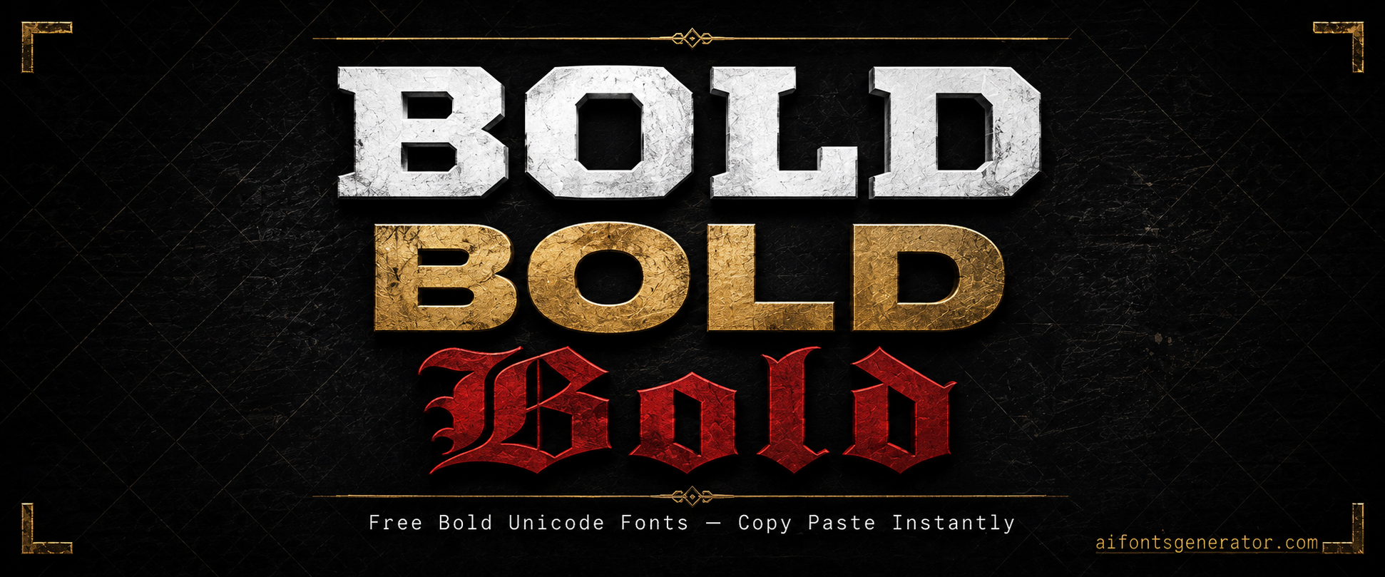 Bold Text Generator — Free Unicode Font Styles